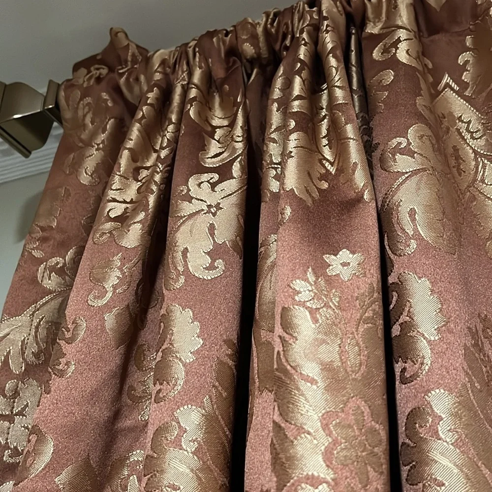 Croscill Home Curtains beautiful & rich! Color is rust & gold